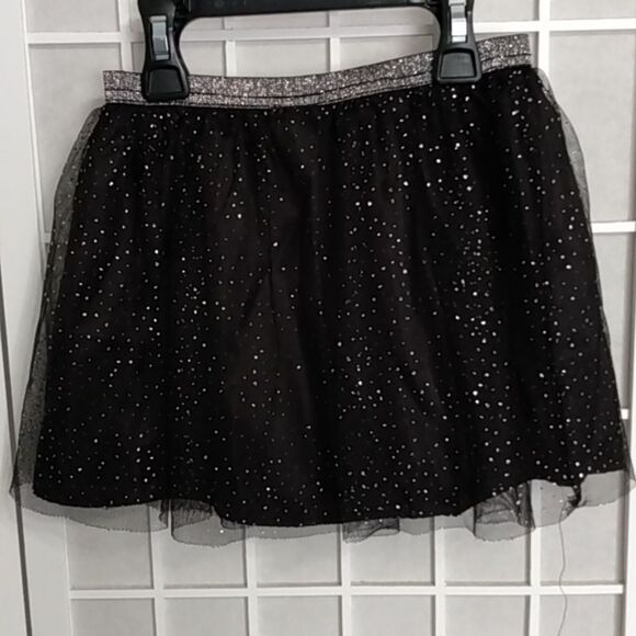 Holiday time Black Skirt with metallic sparkling accents - Picture 3 of 11